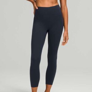 Women Lululemon Instill High-Rise Tight 25" Leggings in True Navy Size 20